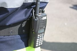 VHF marine radio on pocket